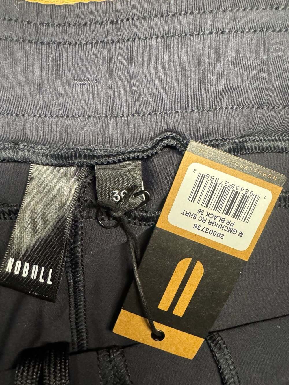 NOBULL Men's Gamechanger Performance Athletic Shorts Black Size 36 New with Tags - Picture 2 of 2
